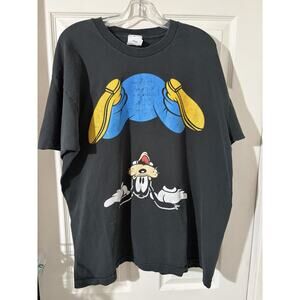 Vintage 90s Disney Upside Down Goofy Shirt Sz 2XL Mickey & Co